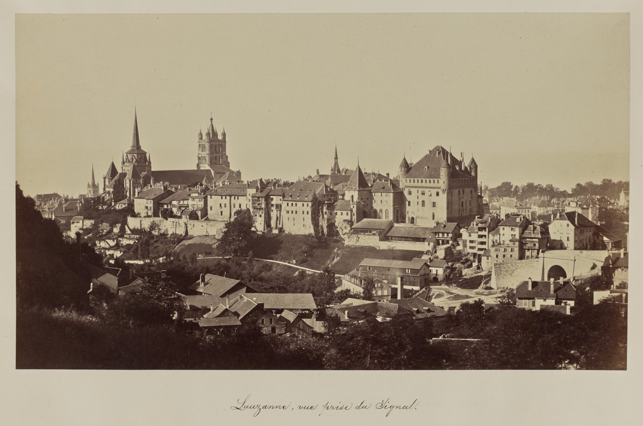 Lauzanne, vue prise du Signal. - Bisson Frères