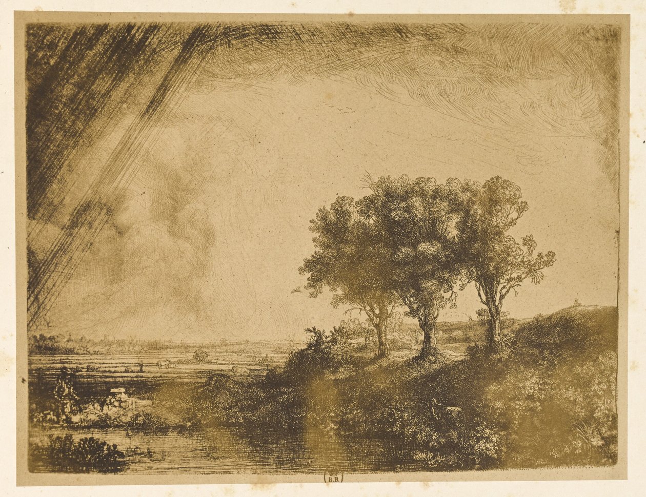 Le Paysage aux Trois Arbres - Bisson Frères