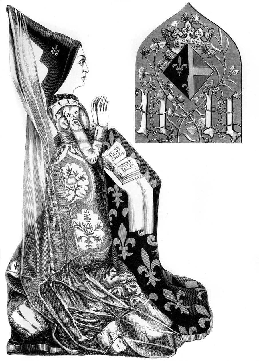Charlotte de Savoie 1441-1483, reine consort de Louis XI de France, 15e siècle 1849 - Bisson and Cottard
