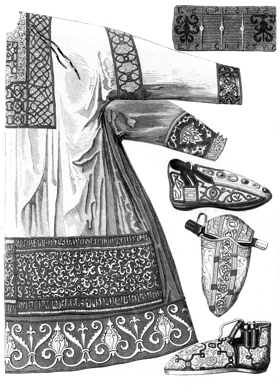 Vêtements royaux de Charlemagne 742-814, 15ème siècle 1849 - Bisson and Cottard