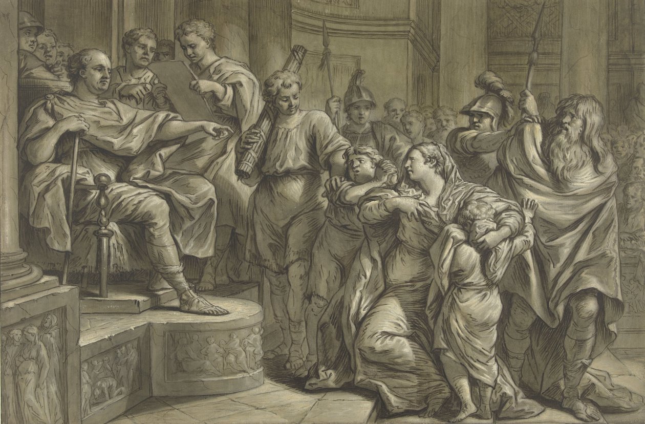 Eponina demande grâce pour Sabinus à Vespasien - Blaise Nicolas Lesueur