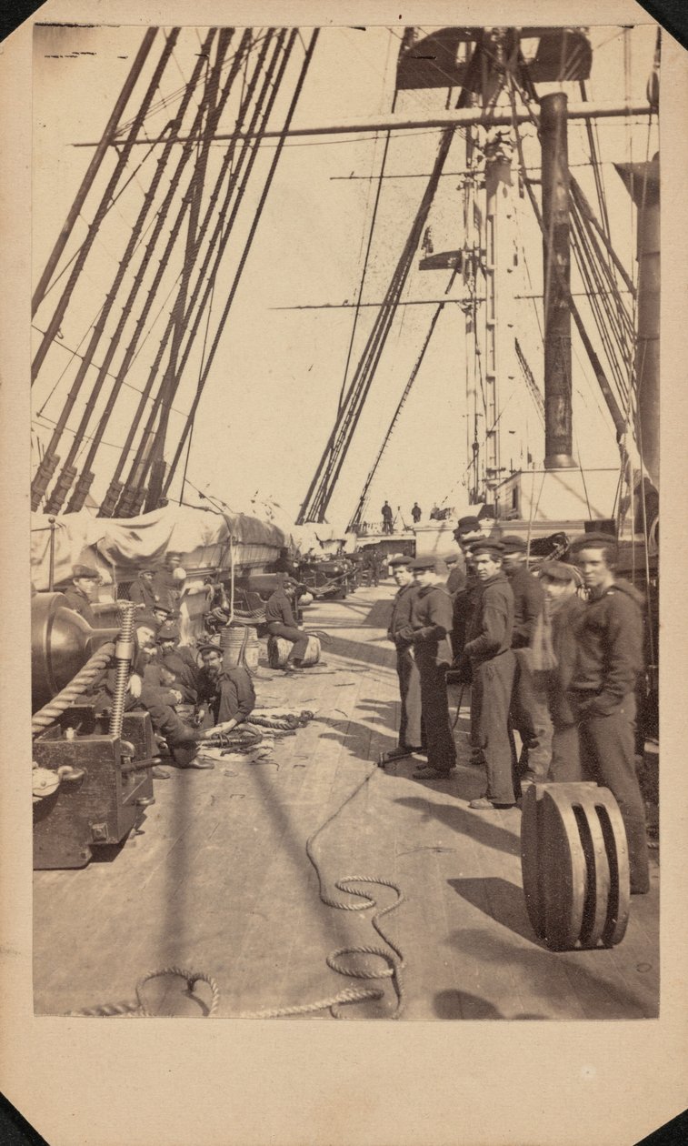 USS New Hampshire, vers 1864-1865 (photo) - Blauvelt & Hubbard
