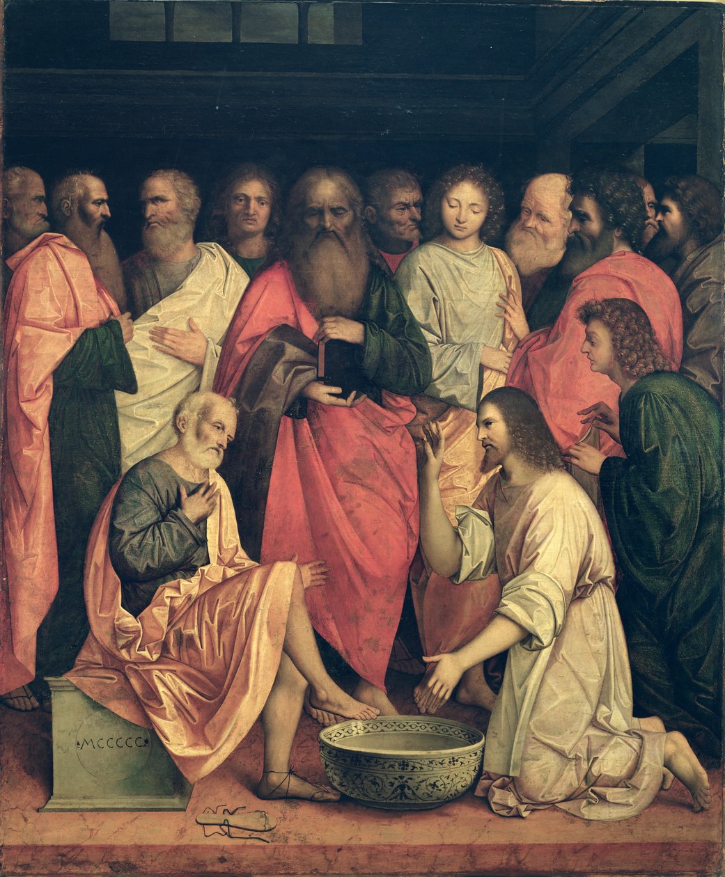 Le Christ lavant les pieds des disciples - Boccaccio Boccaccino