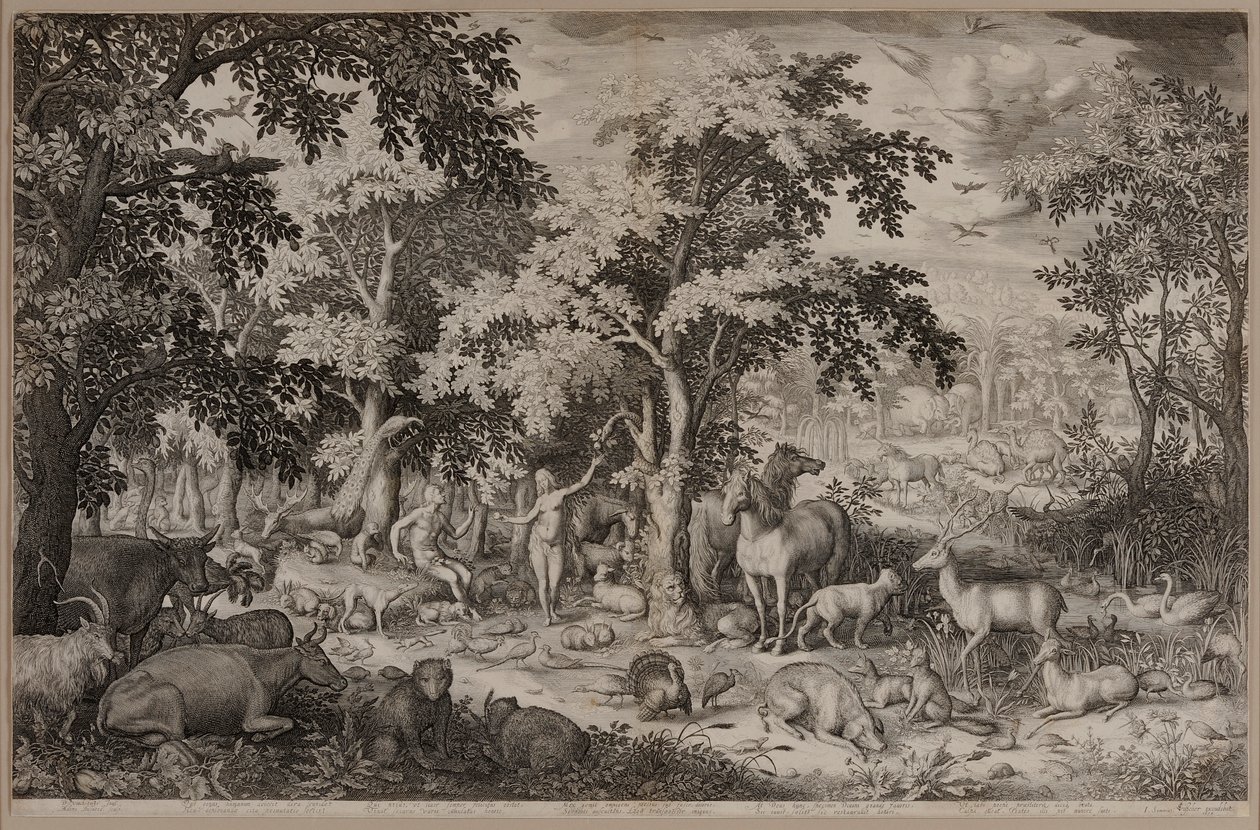 Adam et Ève dans le jardin d