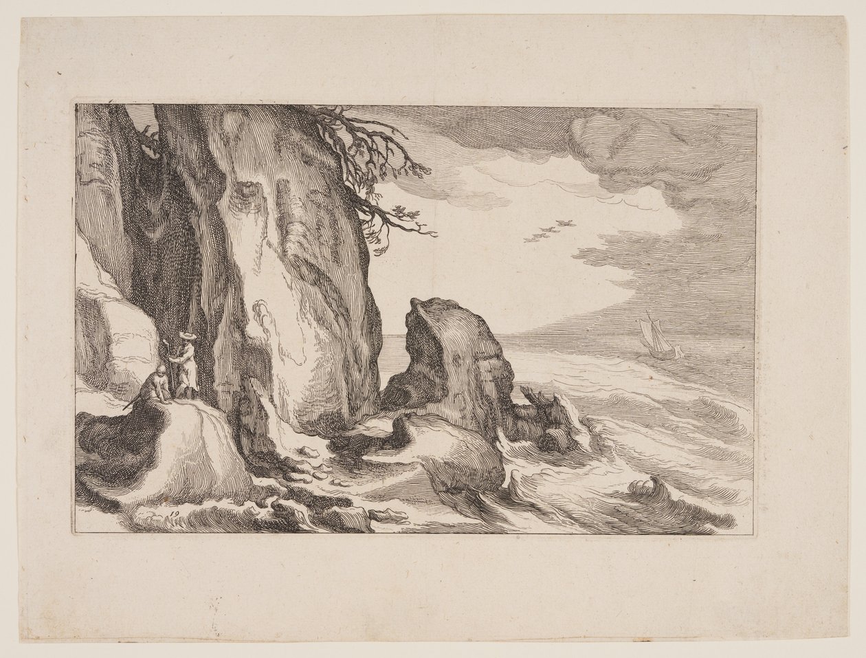 Planche 19, tirée de Paysages avec fermes - Boetius Adams Bolswert