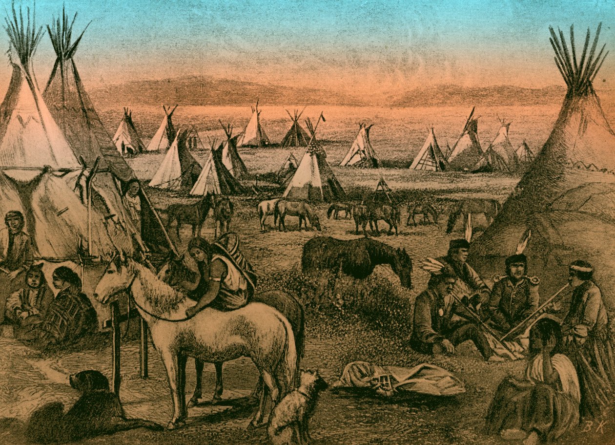 Campement indien Navajo - Bohuslav Kroupa