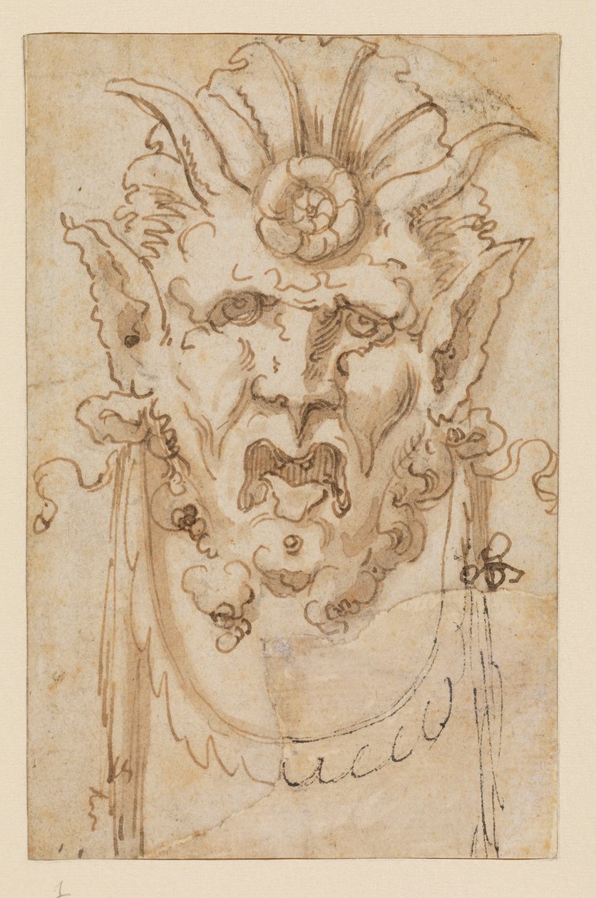 Masque grotesque - Bolognese School