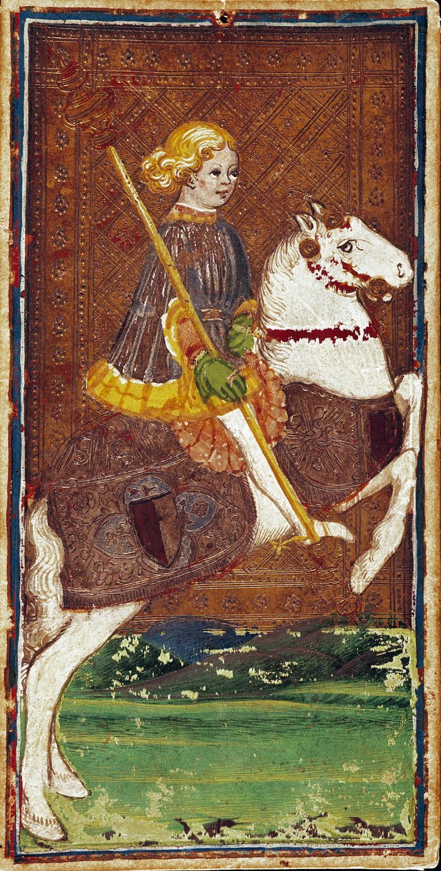 Carte du jeu de Tarot de la famille Visconti de Bonifacio Bembo (1420-1482), milieu du XVe siècle - Bergame, Galleria dell