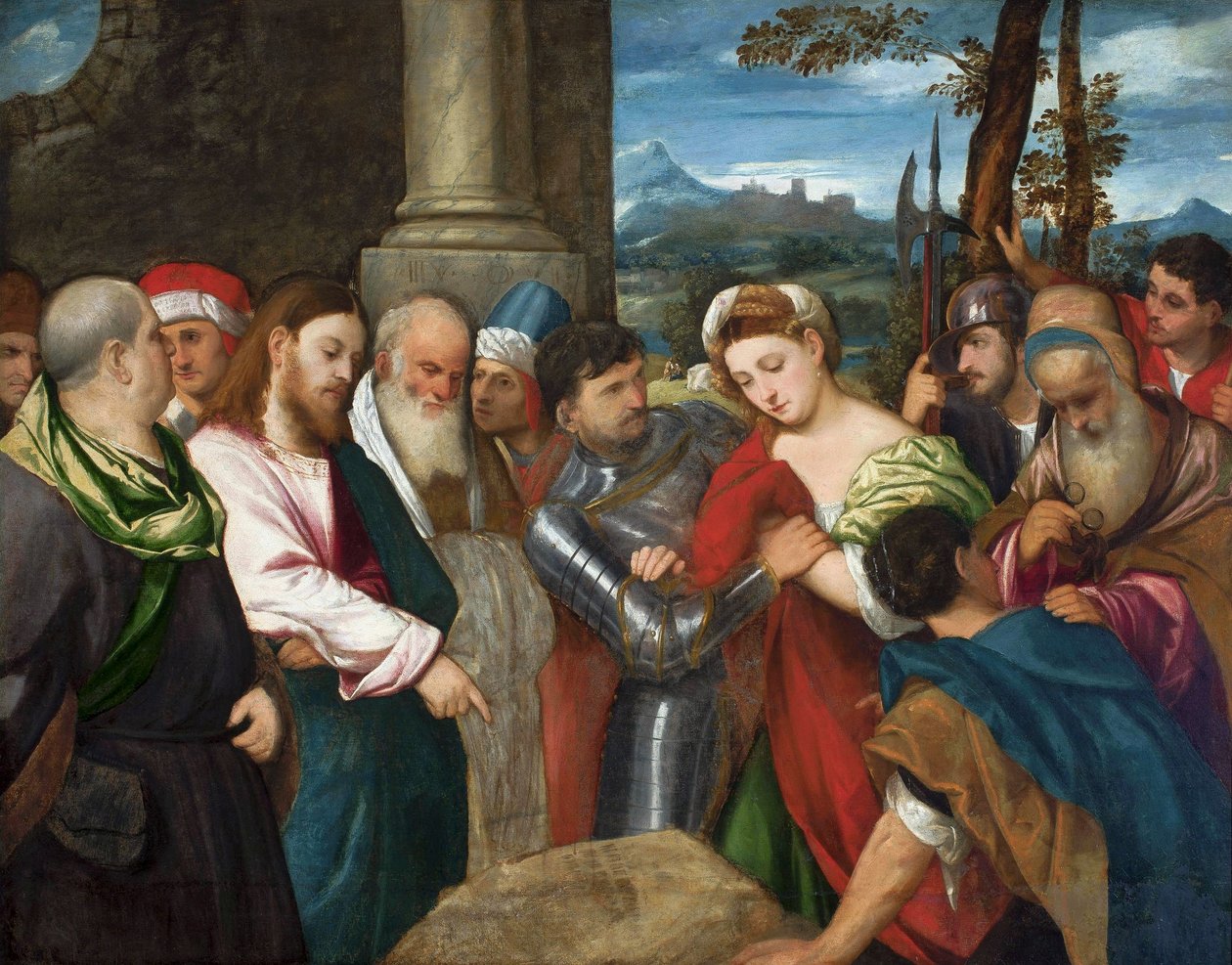 Le Christ et la femme adultère - Bonifazio Veronese