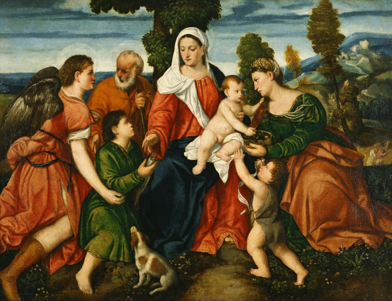 La Sainte Famille avec Tobie et l