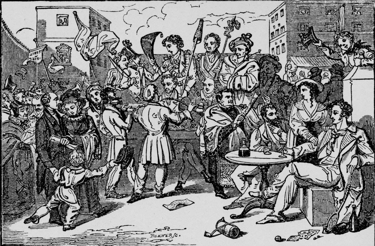 Une Élection Factice dans la Prison de Kings Bench, vers 1828, 1912 - Bonner