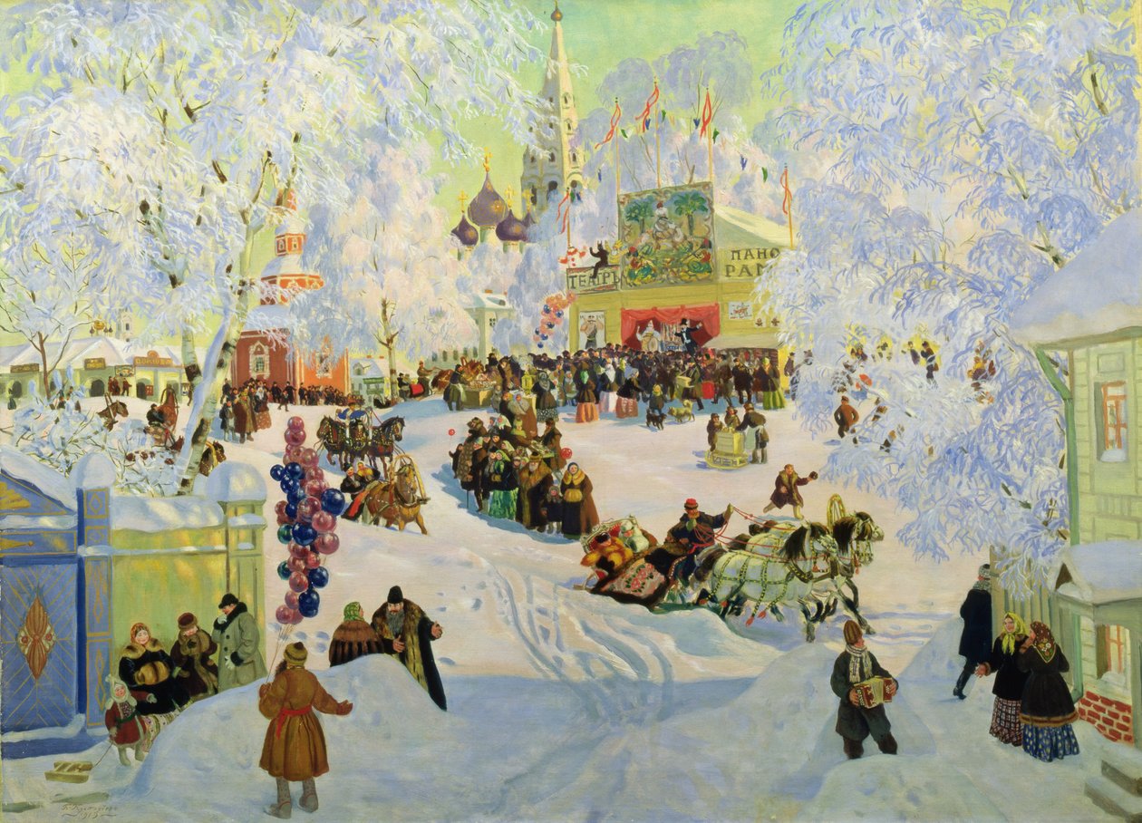 Mardi Gras, 1919 - Boris Mikhailovich Kustodiev
