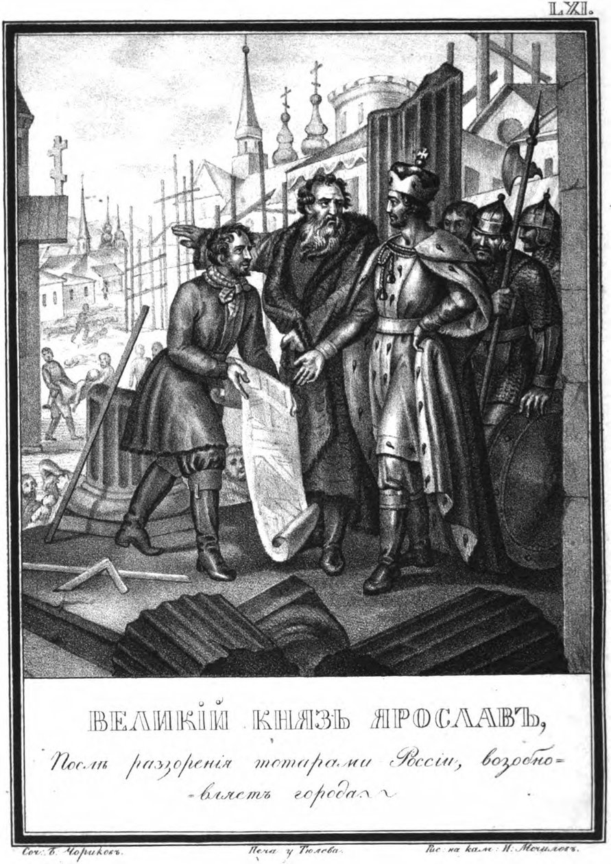 La reconstruction des villes par Yaroslav II d