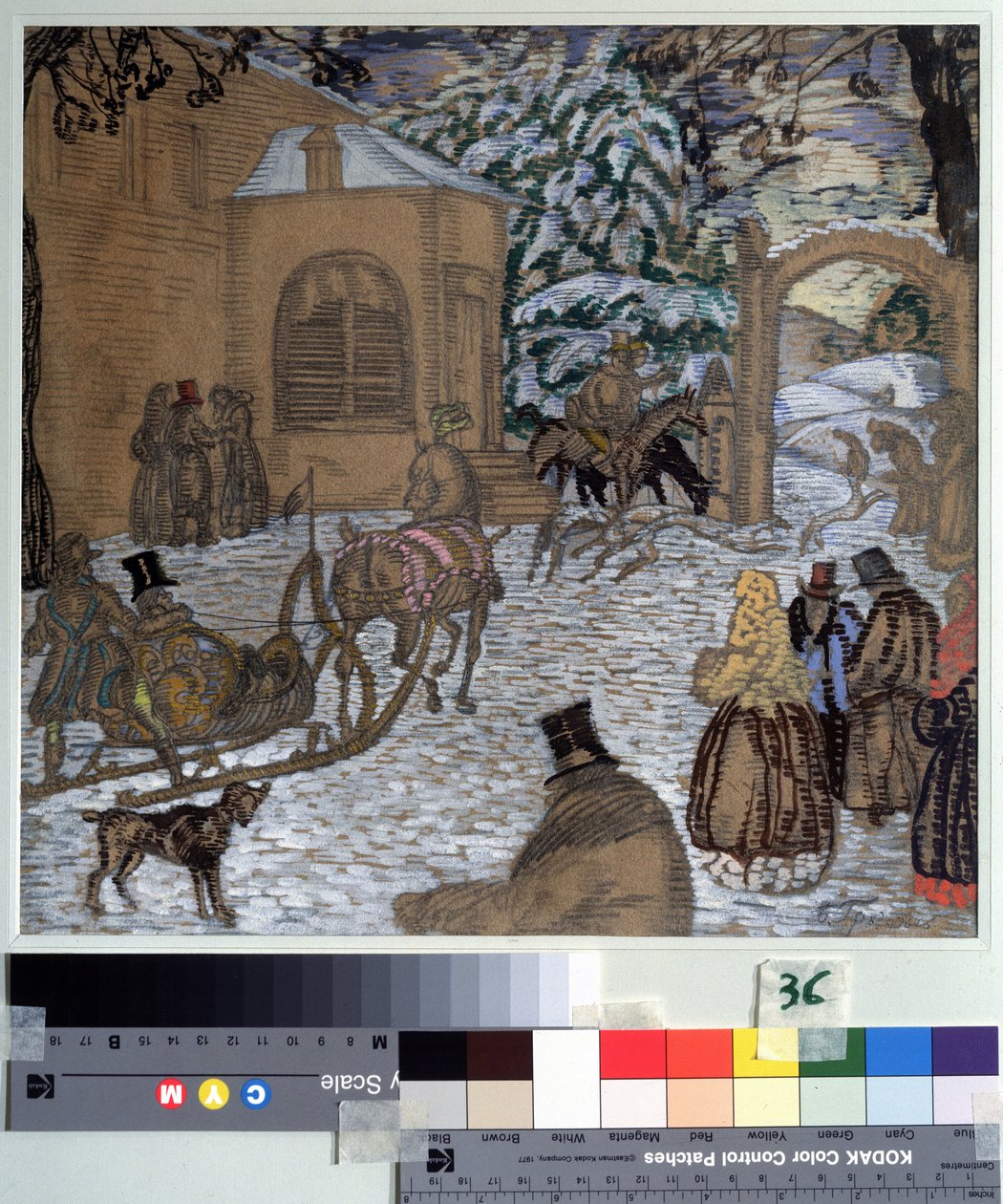 Illustration pour le roman Doubrovsky de Alexandre Pouchkine - Boris Dmitrievich Grigoriev