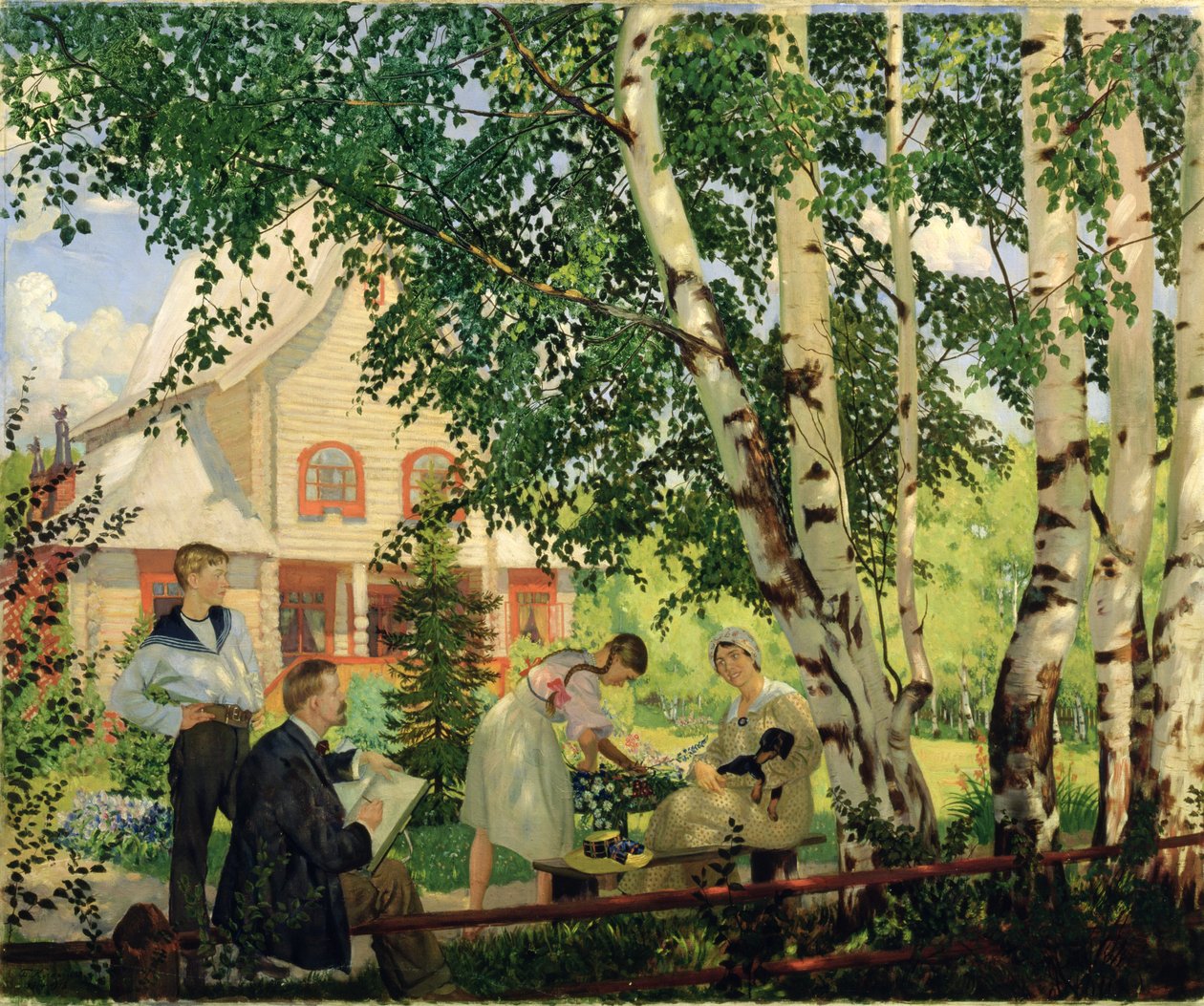 À la maison, 1914-18 - Boris Mikhailovich Kustodiev