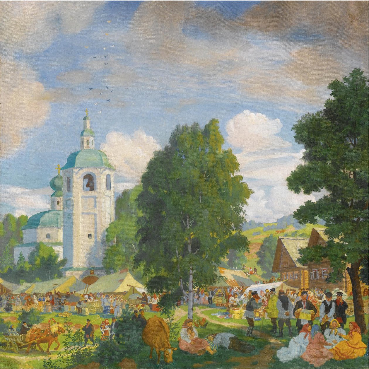 La Fête du village, 1920 - Boris Mikhailovich Kustodiev