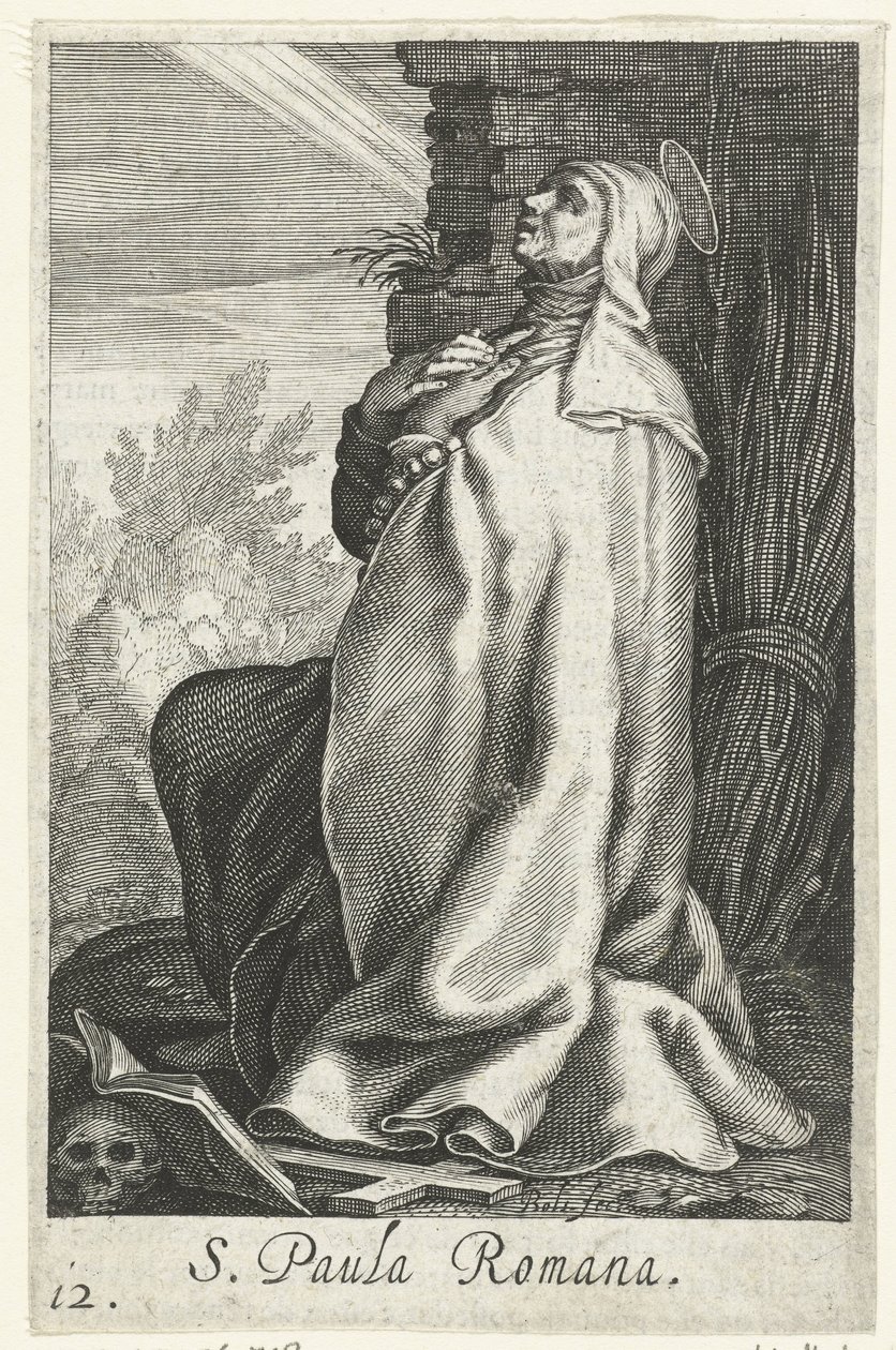 Sainte Paule de Rome en ermite - Boëtius Adamsz. Bolswert