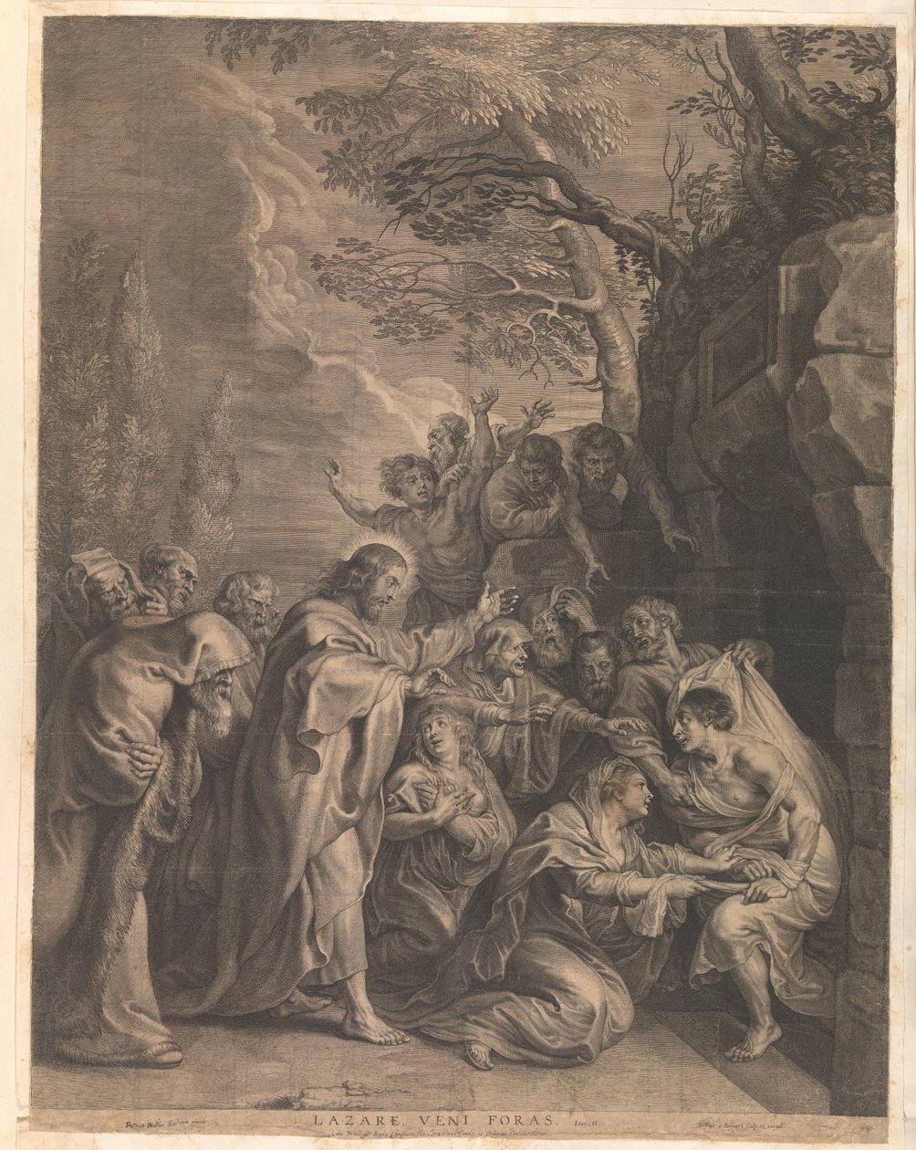 Résurrection de Lazare - Boëtius Adamsz. Bolswert
