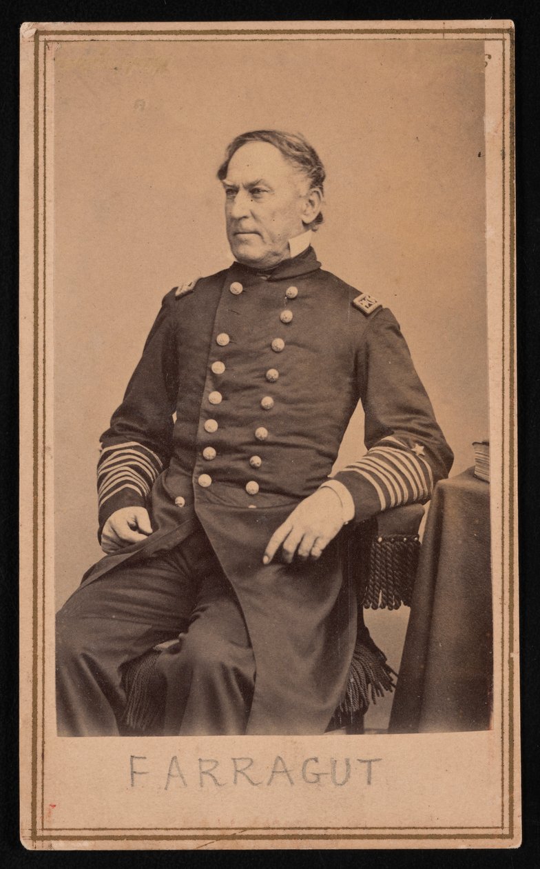 Portrait de David Glasgow Farragut 1801-1870, avant 1870 - Brady