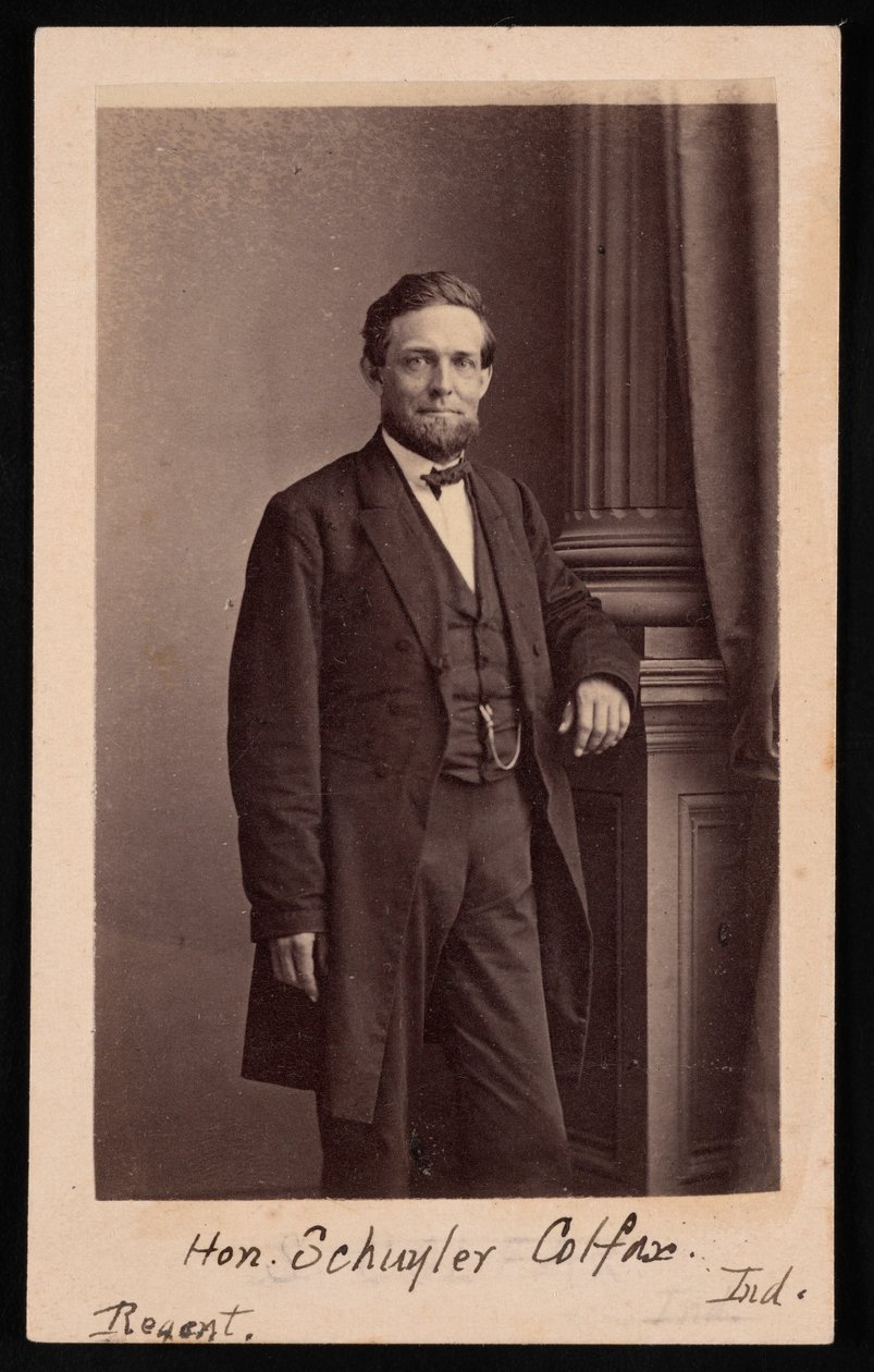 Portrait de Schuyler Colfax 1823-1885, avant 1885 - Brady
