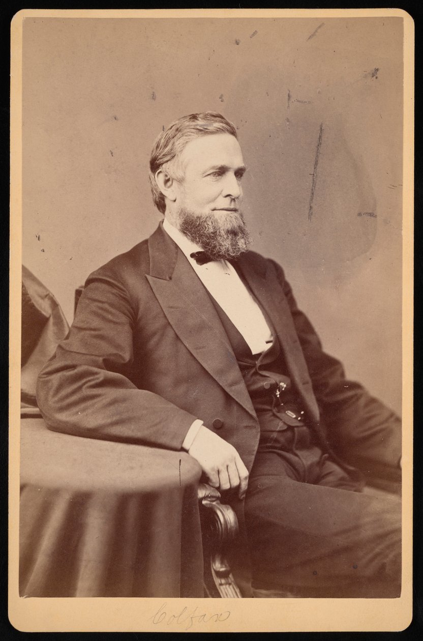 Portrait de Schuyler Colfax 1823-1885, avant 1885 - Brady