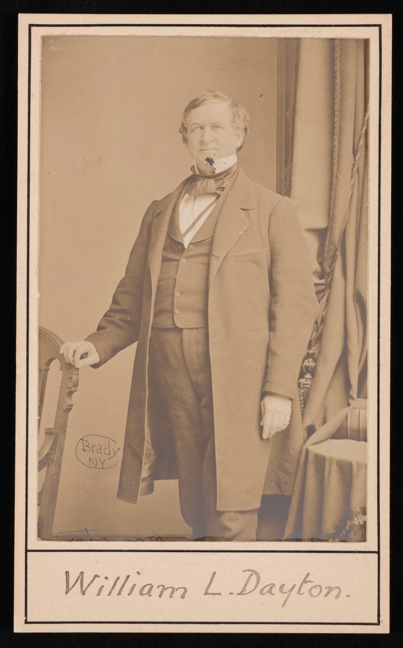 Portrait de William Lewis Dayton 1807-1864, avant 1864 - Brady