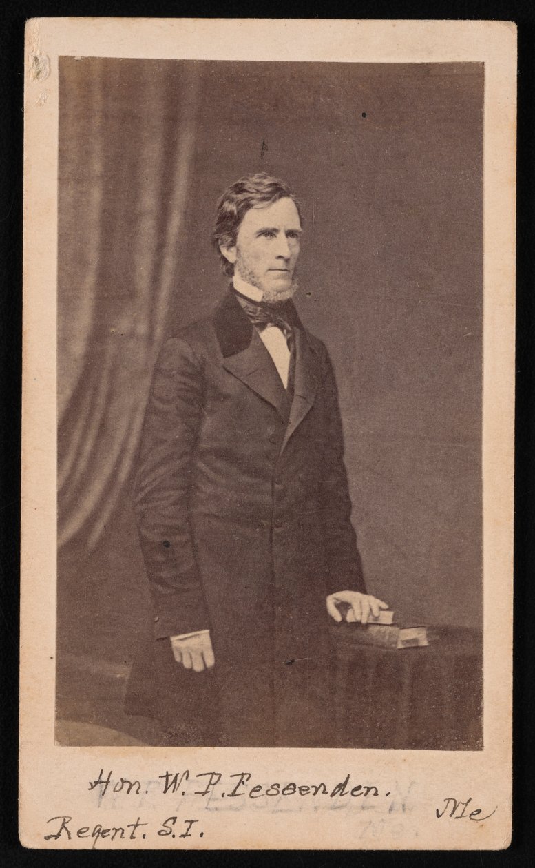 Portrait de William Pitt Fessenden 1806-1869, avant 1869 - Brady