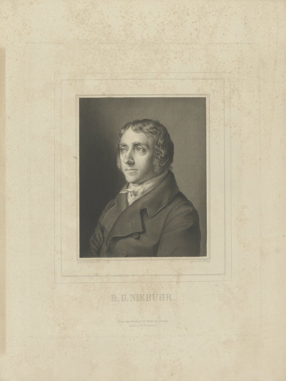 Portrait de Barthold Georg Niebuhr 1776-1831, vers 1830-1840 - Breitkopf and Härtel