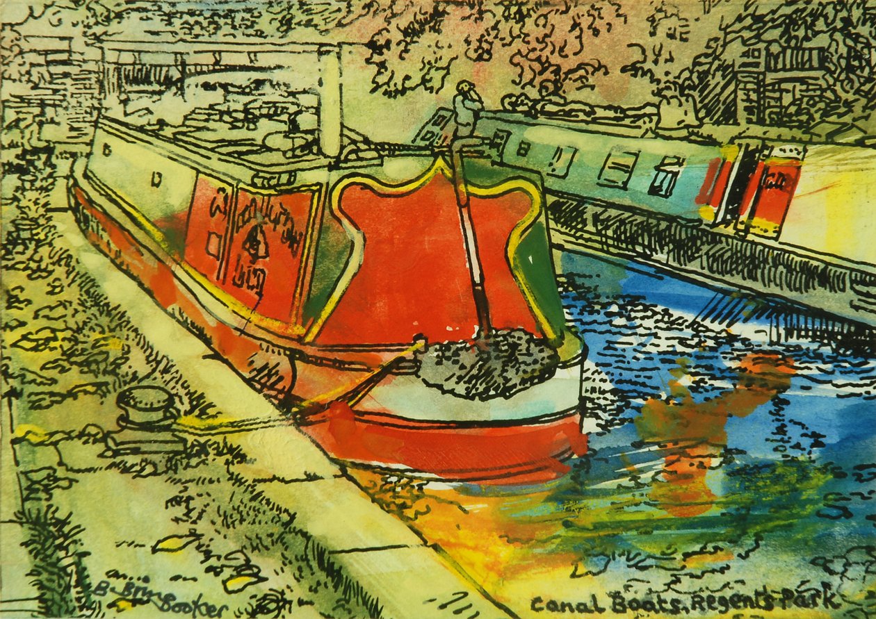 Bateaux sur le canal, Camden - Brenda Brin Booker