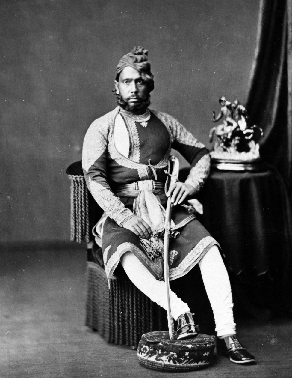 Maharaja Jashwant Singh de Bharatpur, vers 1870s - British Photographer