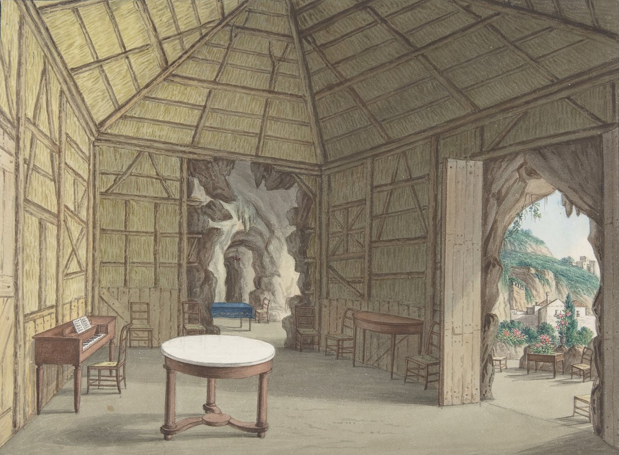 Salle à manger, Villa Barbaja, Naples, 1800-1870 - British Anonymous 19th Century.