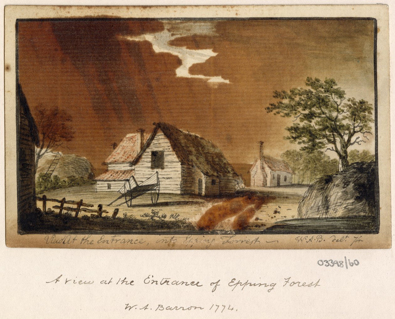 Une série de croquis, vues en Grande-Bretagne, sur le Continent et en Amérique 1772-1778 - British School