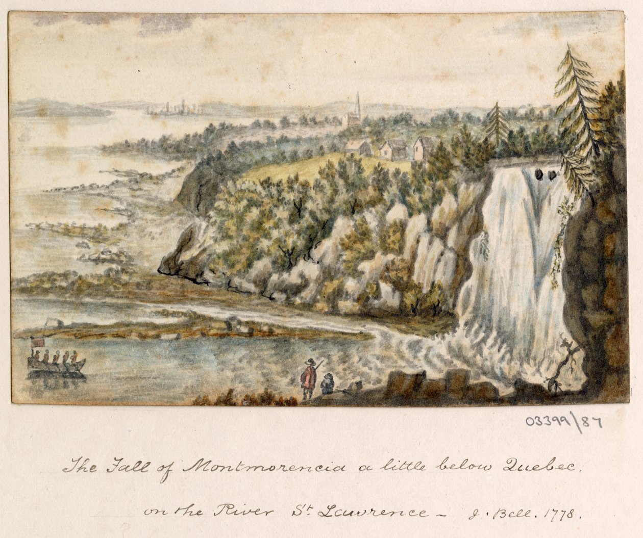 Une série de croquis, vues en Grande-Bretagne, sur le continent et en Amérique 1772-1778 - British School