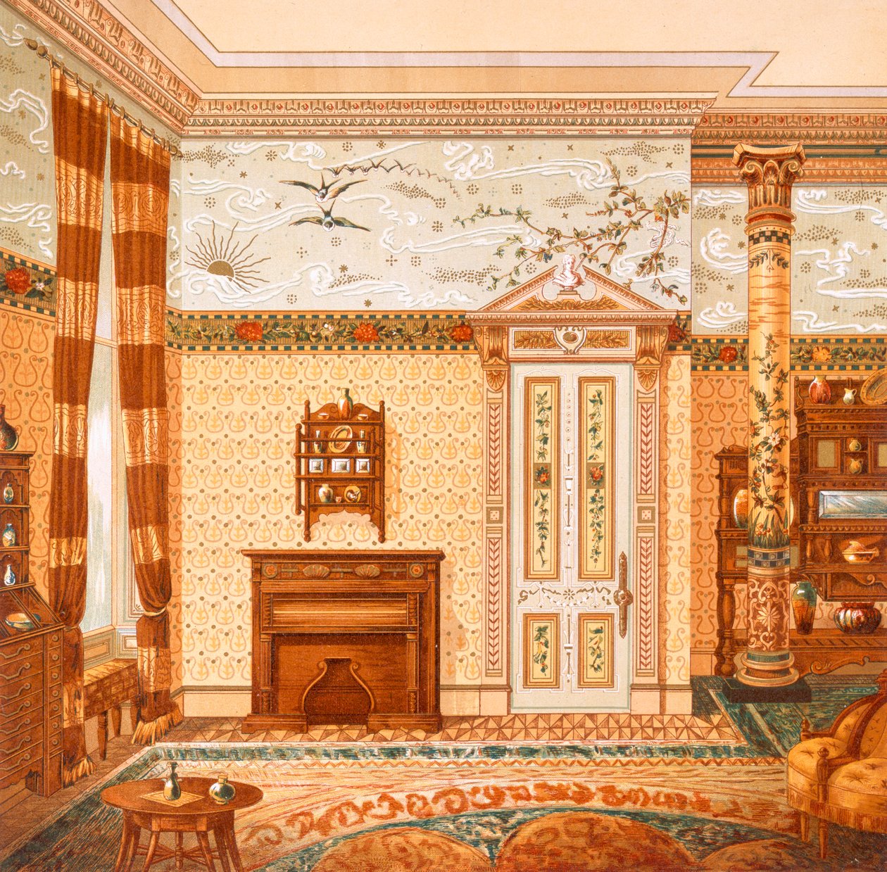 Conception pour un intérieur esthétique, de 