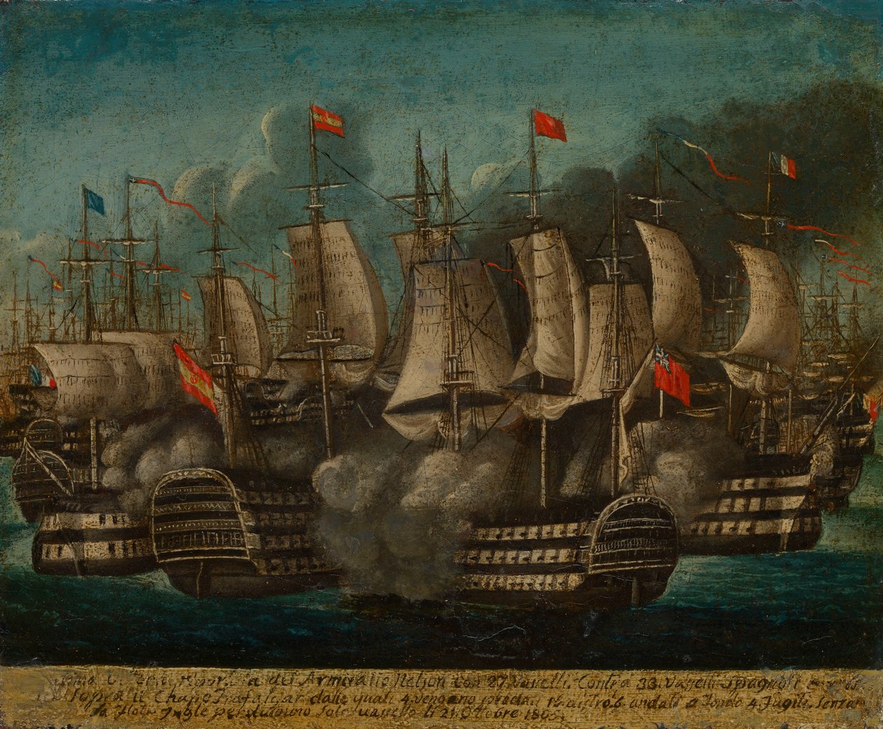 La bataille de Trafalgar, 21 octobre 1805 - British School