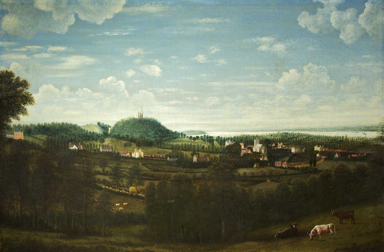 Vue du village de Henbury, vers 1720 - British School
