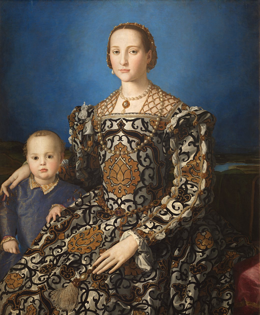 Italien : Ritratto di Eleonora di Toledo col figlio Giovanni Portrait d