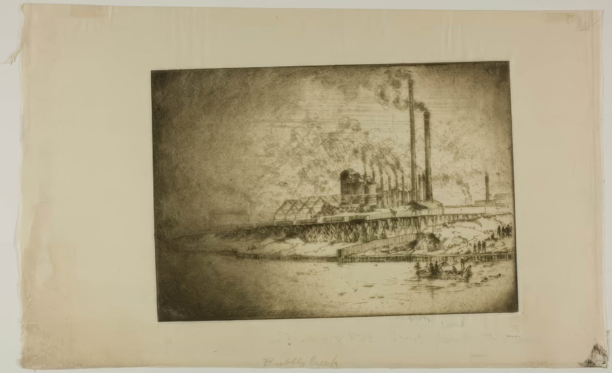 Chicago - Bubbly Creek, 35e rue et River - Bror Julius Olsson Nordfeldt