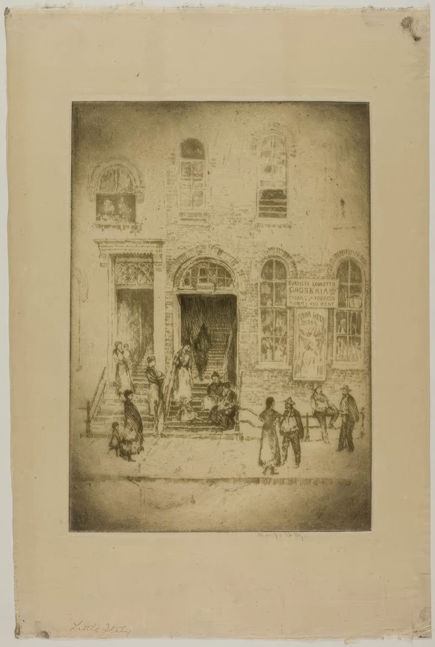 Chicago - Petite Italie, Grand Avenue - Bror Julius Olsson Nordfeldt