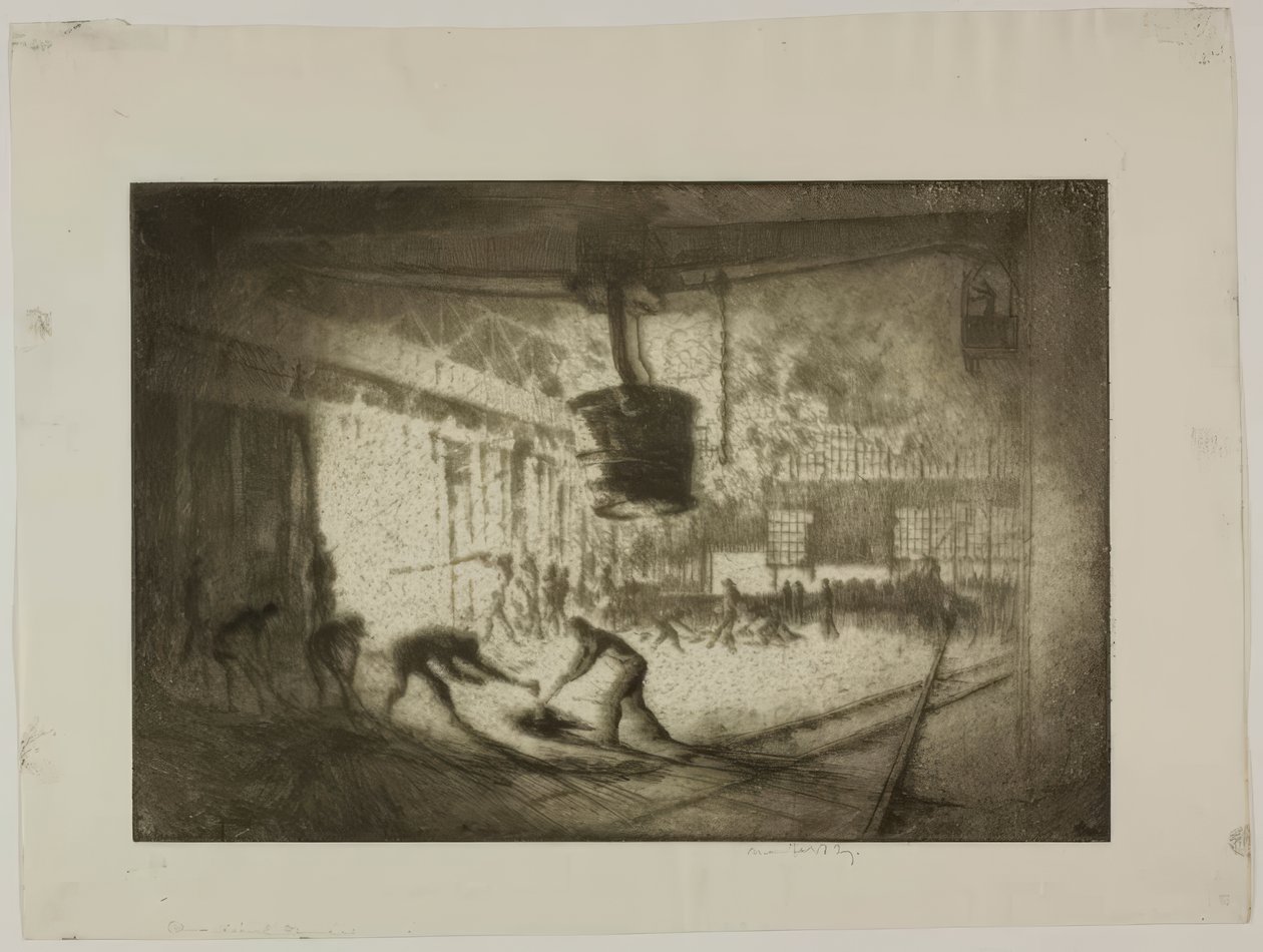 Chicago - Four à sole ouverte, Illinois Steel Co. - Bror Julius Olsson Nordfeldt