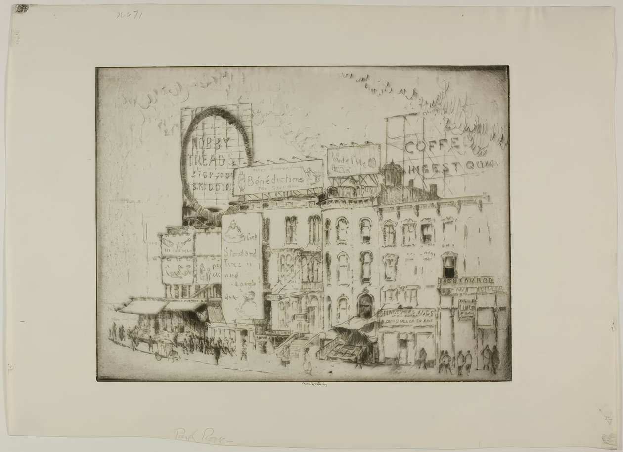 Chicago - Park Row - Bror Julius Olsson Nordfeldt