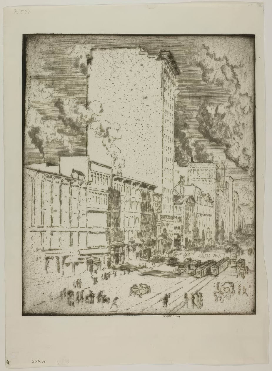 Chicago - Rue State - Bror Julius Olsson Nordfeldt