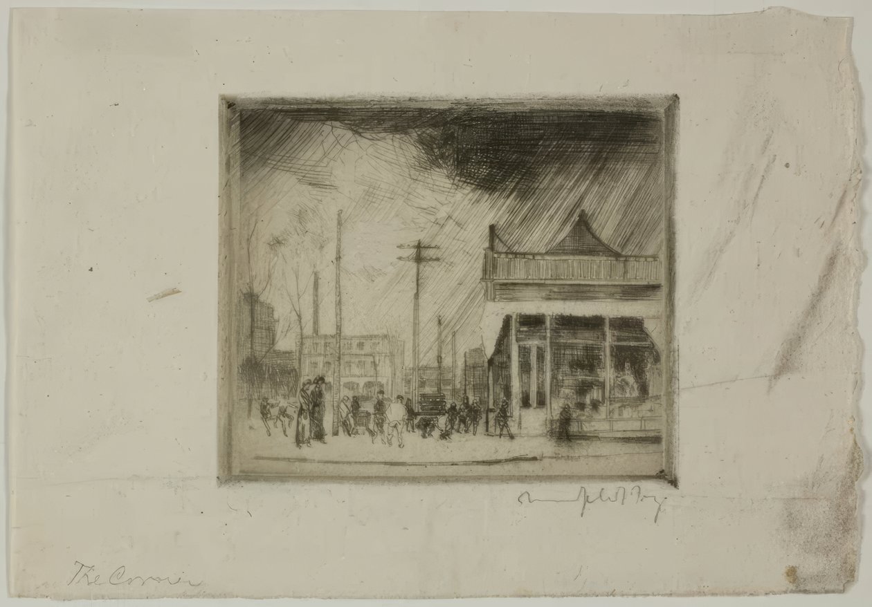 Chicago - Le coin, 57e rue et Stony Island Avenue - Bror Julius Olsson Nordfeldt