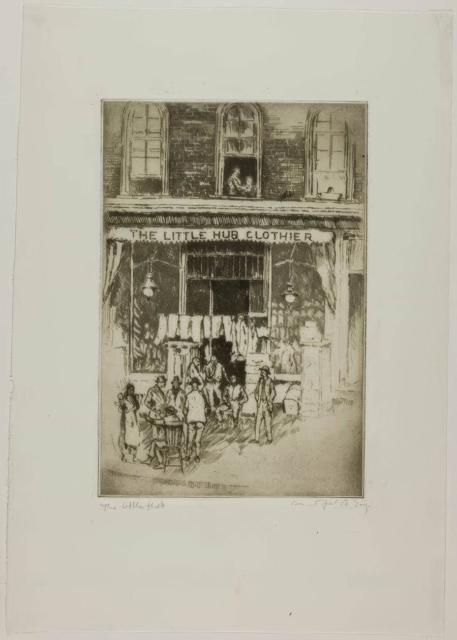 Chicago - The Little Hub, South Clark et Harrison Sts - Bror Julius Olsson Nordfeldt