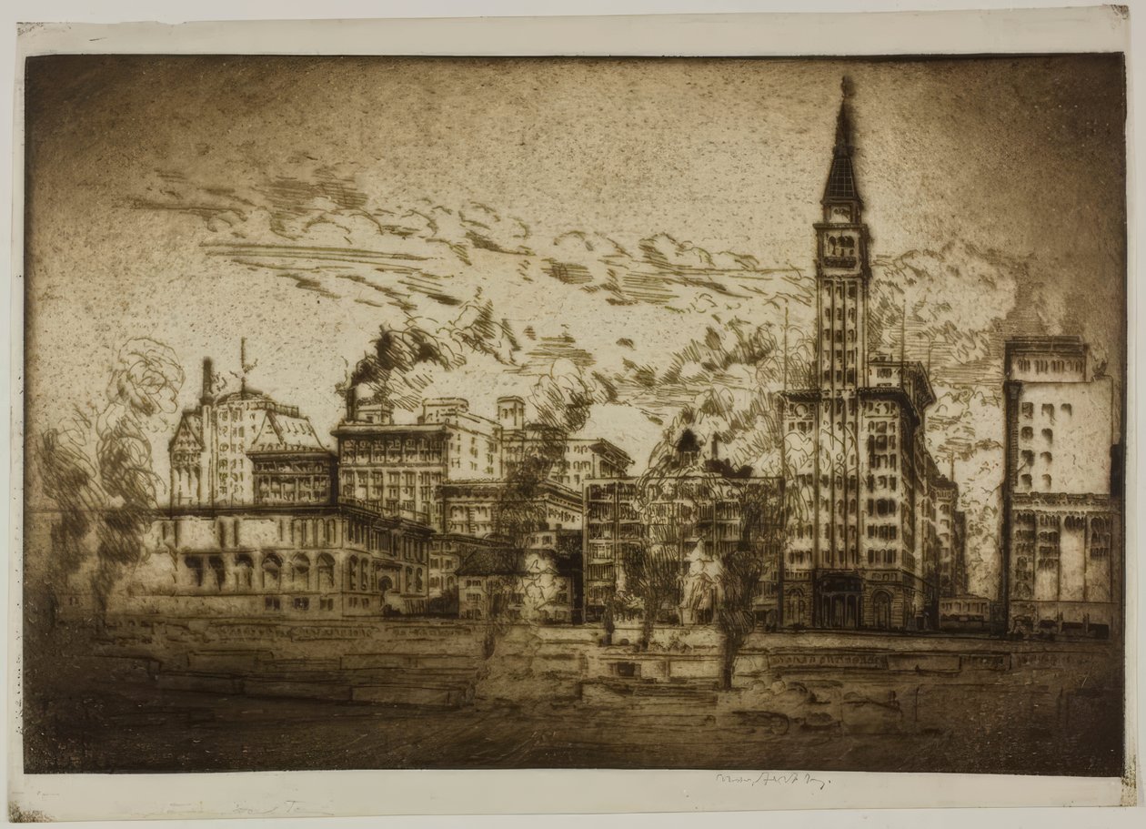 Chicago - La tour Montgomery Ward - Bror Julius Olsson Nordfeldt