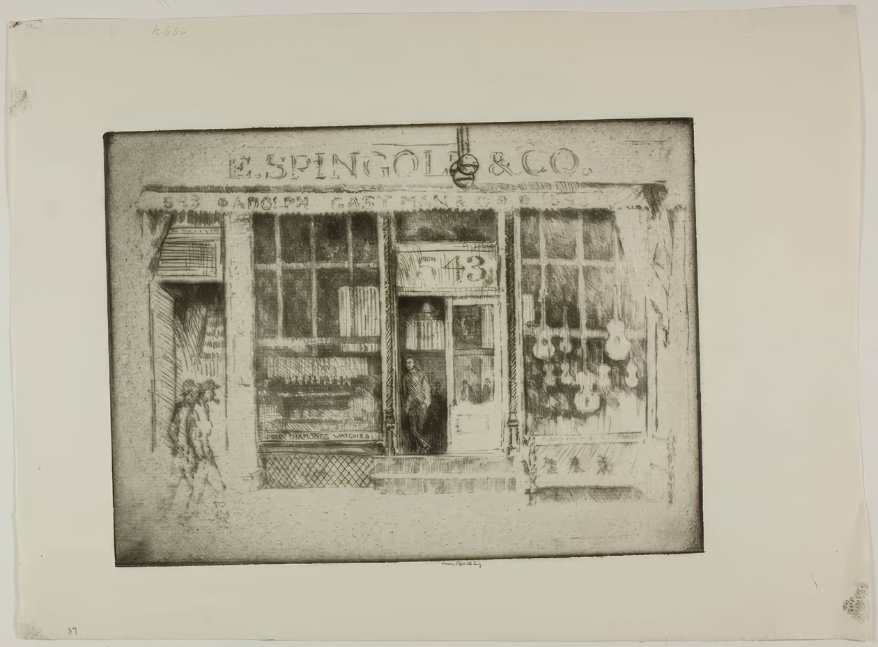 Chicago - Le prêteur sur gages - Bror Julius Olsson Nordfeldt