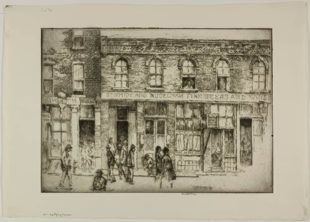 Chicago - La pension à dix cents - Bror Julius Olsson Nordfeldt