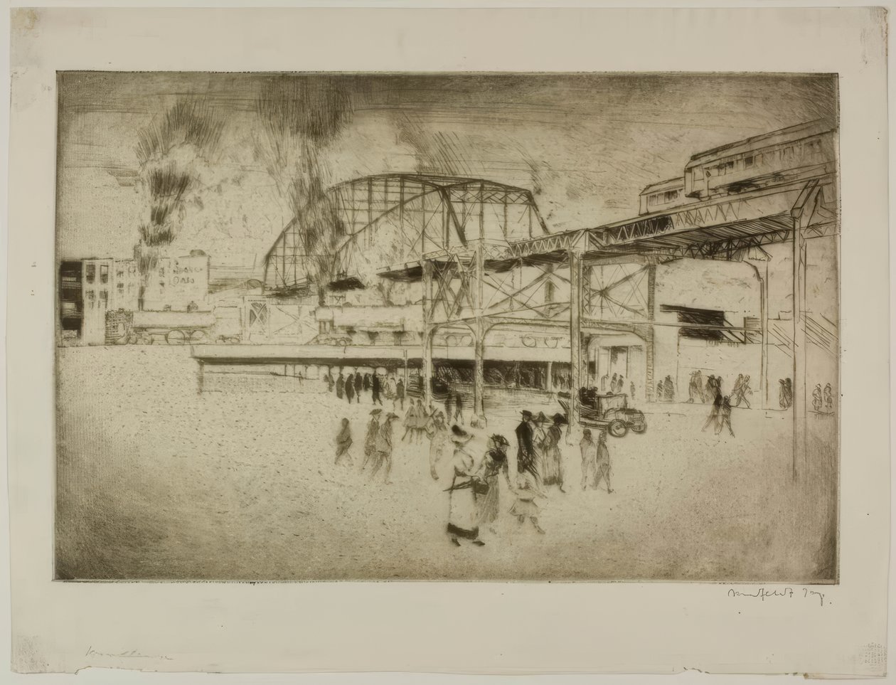 Chicago - Woodlawn, 63e rue et Jackson Park - Bror Julius Olsson Nordfeldt