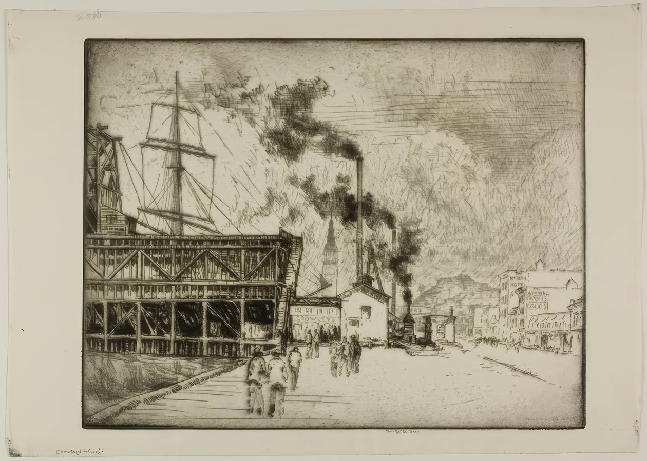 Quai de Crowley - Bror Julius Olsson Nordfeldt