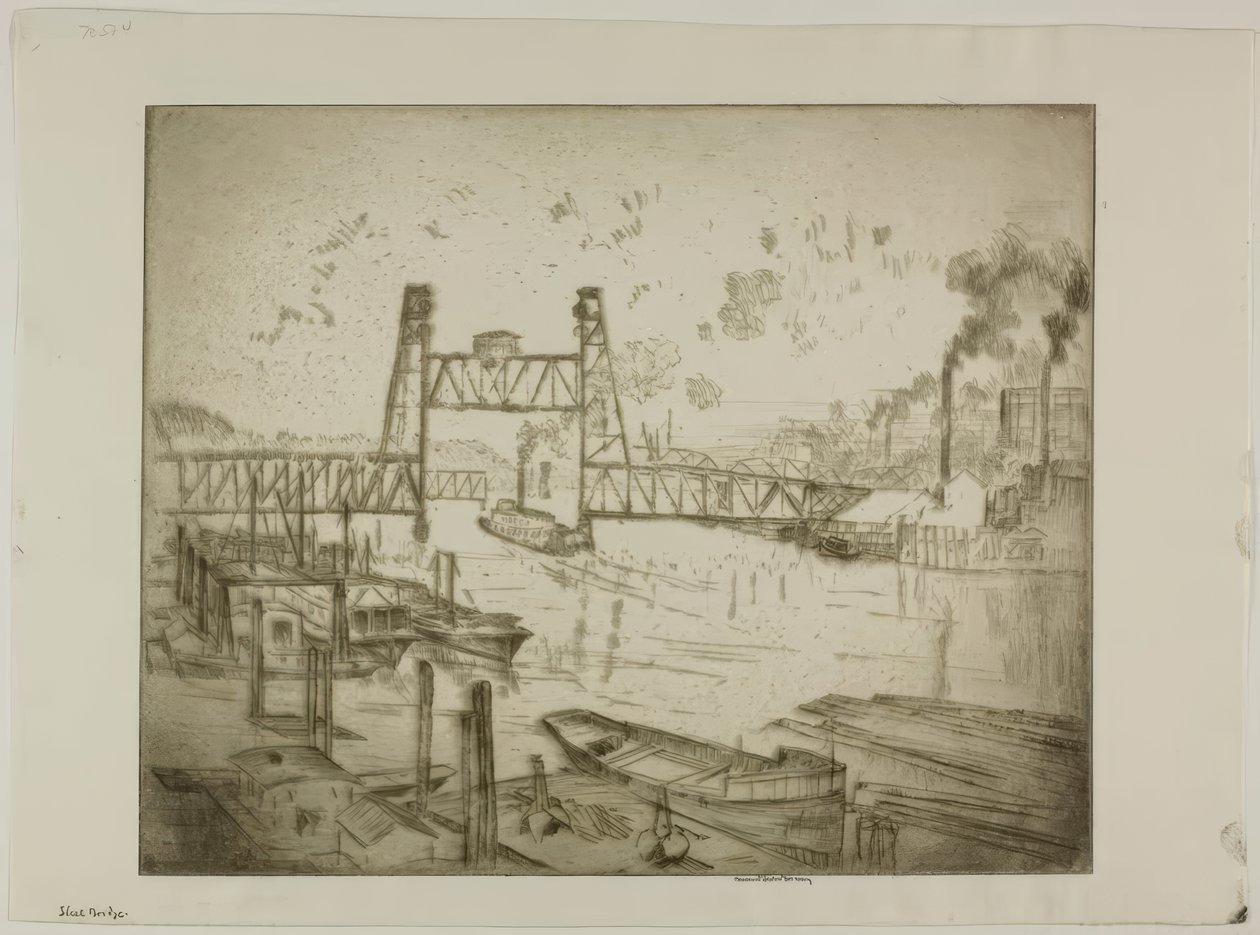 Portland, Oregon - Pont Steel Bridge - Bror Julius Olsson Nordfeldt
